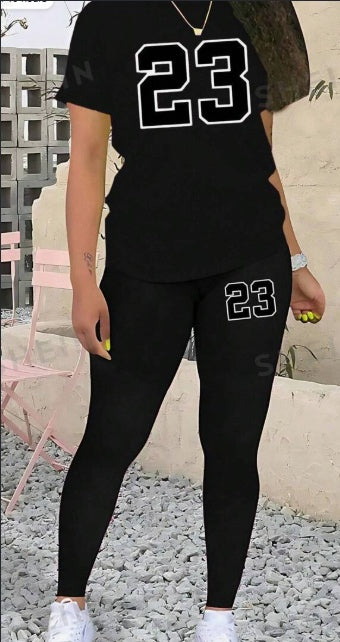 2 Piece Graphic Lounge Outfit Sets