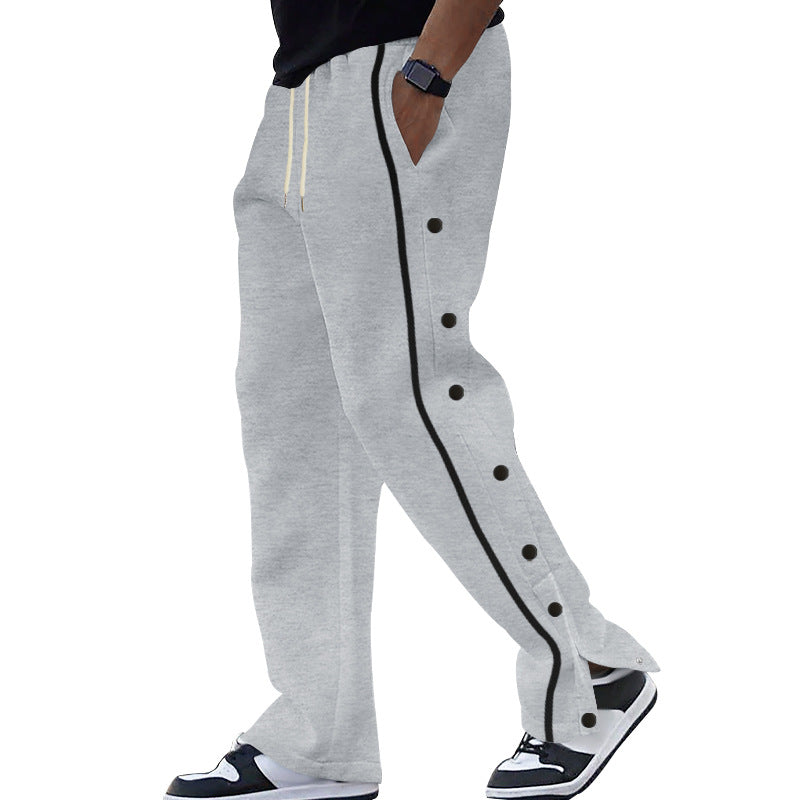 Men's Side-Snap Sports Trouser Pant