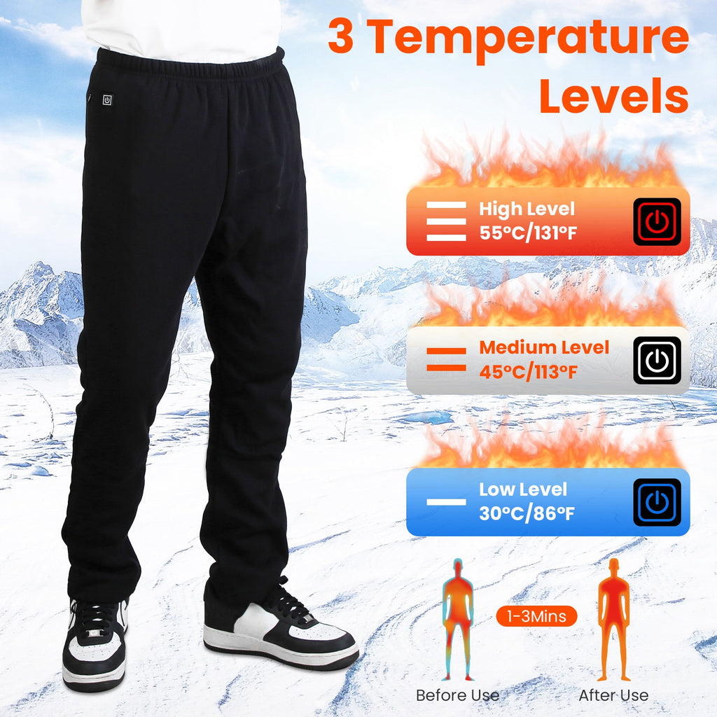 Mens 5V USB Powered 3 Settings Heating Trouser Pant