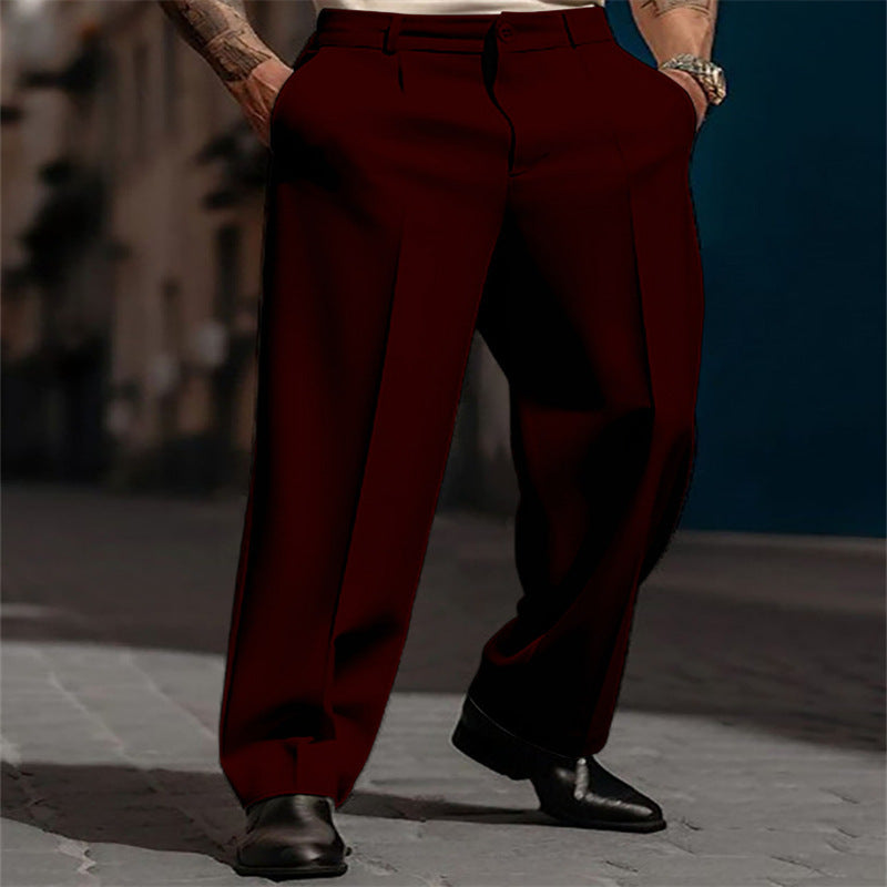 Men's Formal Straight-Legged Suit Pants