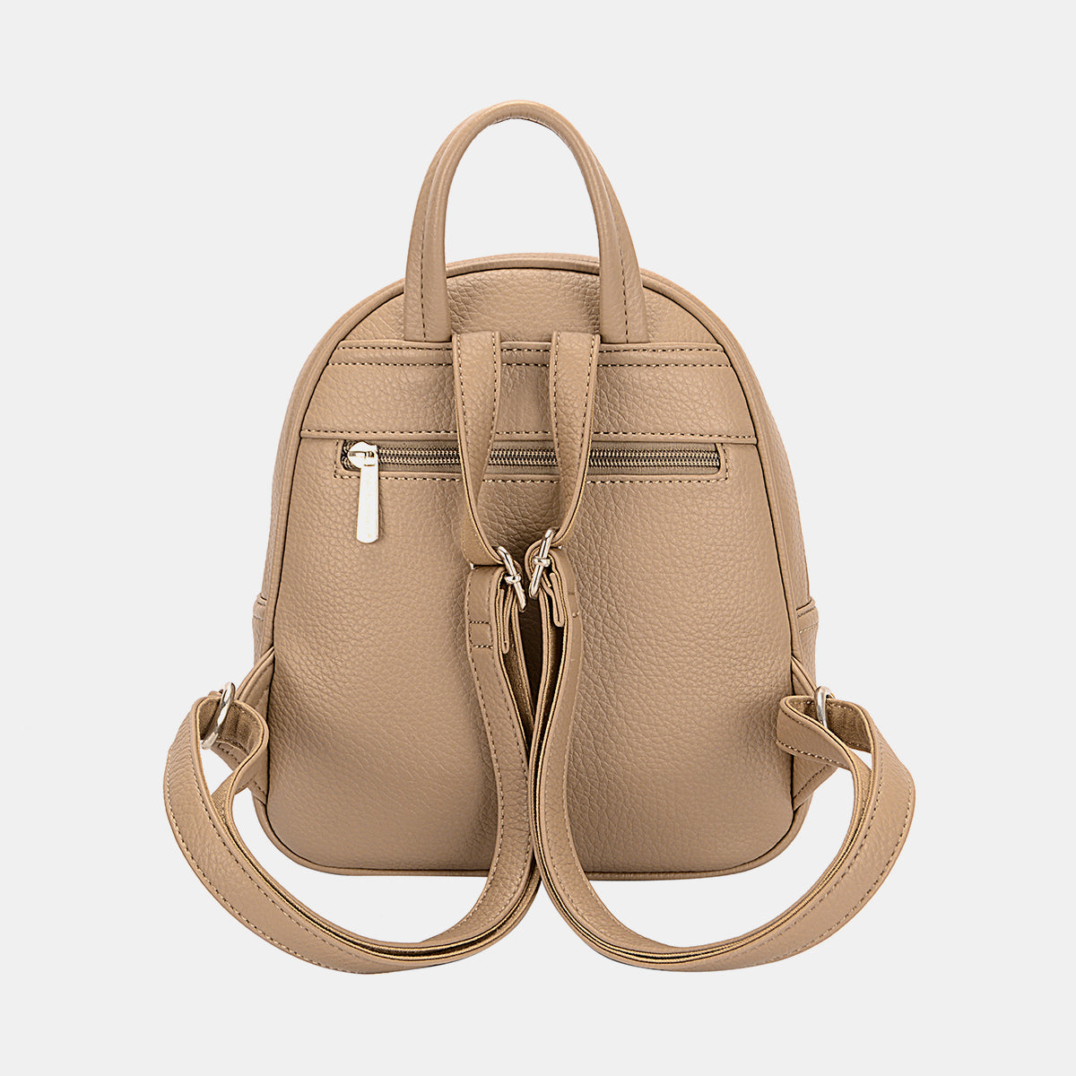 David Jones PU Leather Backpack Bag