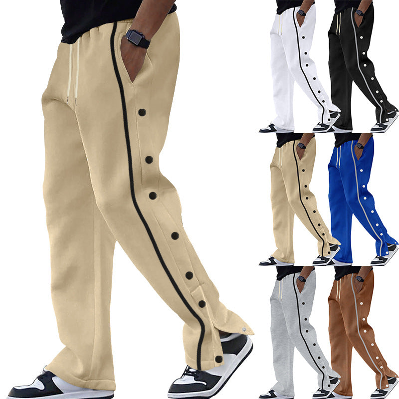 Men's Side-Snap Sports Trouser Pant