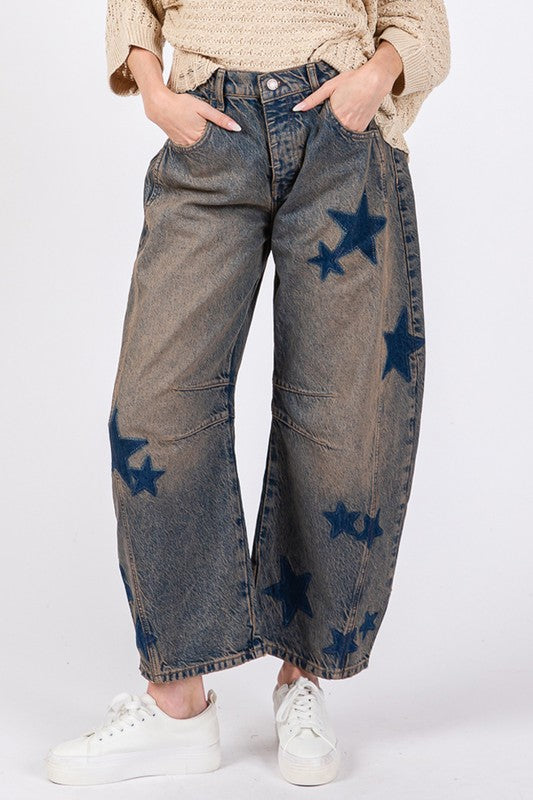 SAGE + FIG Star Wide Leg Jeans with Pockets – Weatherly Lane L.L.C.