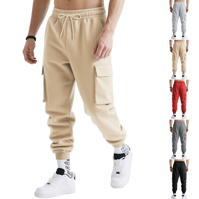 Men's Leisure Sports Multi-pocket Cargo Sweatpants