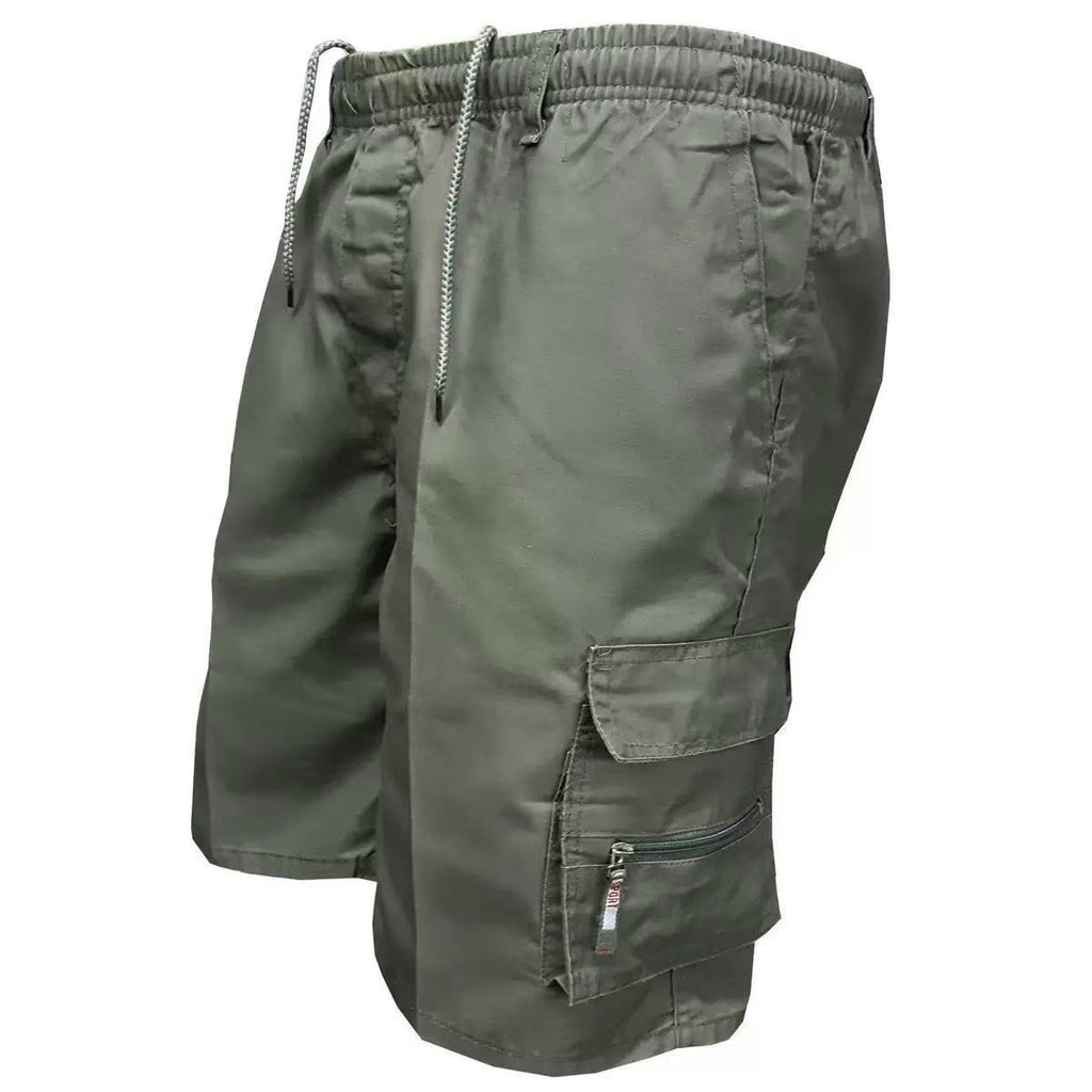 Men's Casual Fatigue/Solid Cargo Work Shorts