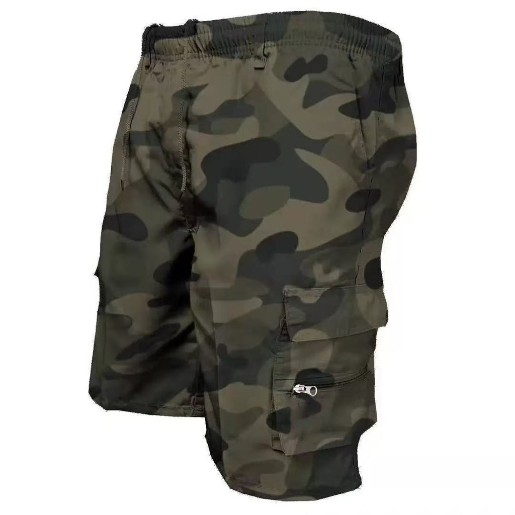 Men's Casual Fatigue/Solid Cargo Work Shorts