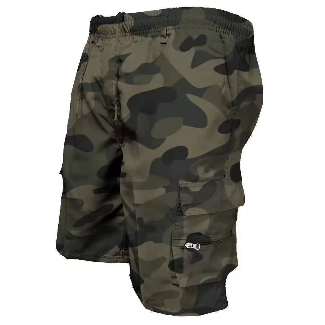 Men's Casual Fatigue/Solid Cargo Work Shorts