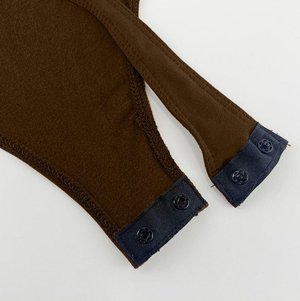 Women's Long Sleeve Snap Close Tummy Control Bodysuit Shapewear for Slimming & Support