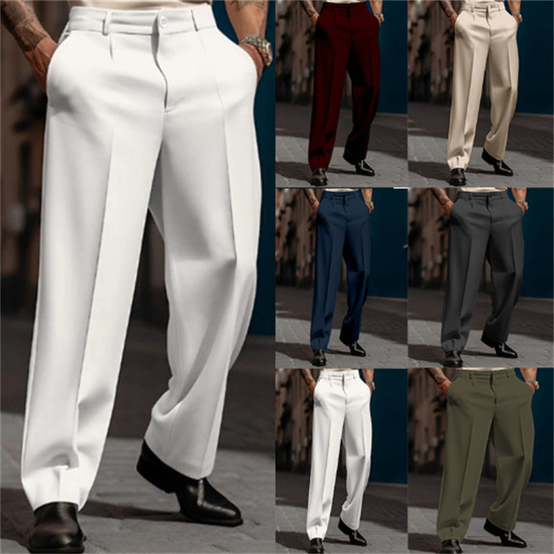 Men's Formal Straight-Legged Suit Pants